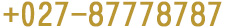 027-87778787 87778708  
